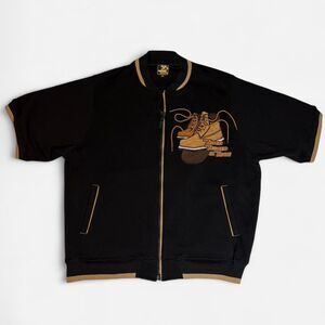 Raw Blue Y2K zip up jacket Real Shoe Laces 2XL Timberland